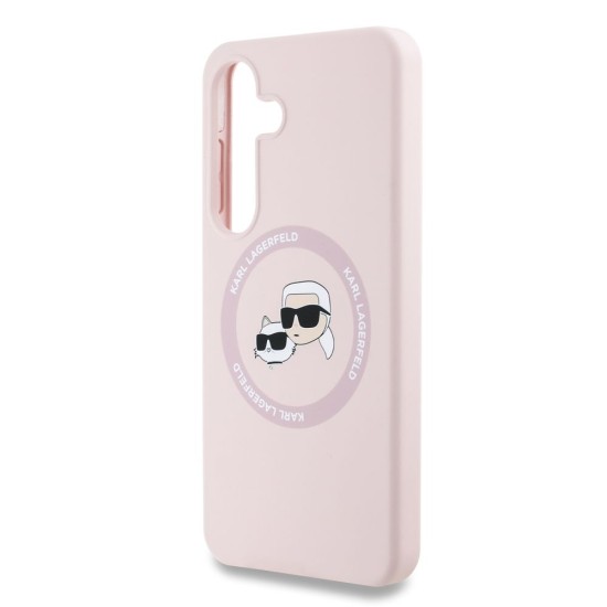 Husa Karl Lagerfeld Liquid Silicone K&CH Heads MagSafe pentru Samsung Galaxy S25, Roz Husa Karl Lagerfeld Liquid Silicone K&CH Heads MagSafe pentru Samsung Galaxy S25, Roz (Bakr, KLHMS25SSKCHTCP) by www.silkase.ro