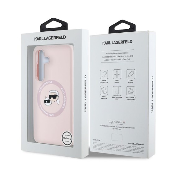 Husa Karl Lagerfeld Liquid Silicone K&CH Heads MagSafe pentru Samsung Galaxy S25, Roz Husa Karl Lagerfeld Liquid Silicone K&CH Heads MagSafe pentru Samsung Galaxy S25, Roz (Bakr, KLHMS25SSKCHTCP) by www.silkase.ro