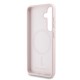 Husa Karl Lagerfeld Liquid Silicone K&CH Heads MagSafe pentru Samsung Galaxy S25+, Roz (Bakr, KLHMS25MSKCHTCP) by www.silkase.ro