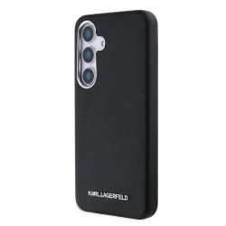 Husa Karl Lagerfeld PU Saffiano Metal Logo and Frame pentru Samsung Galaxy S25, Neagra Husa Karl Lagerfeld PU Saffiano Metal Logo and Frame pentru Samsung Galaxy S25, Neagra