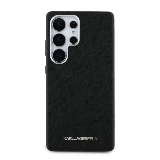 Husa Karl Lagerfeld PU Saffiano Metal Logo and Frame pentru Samsung Galaxy S25 Ultra, Neagra Husa Karl Lagerfeld PU Saffiano Metal Logo and Frame pentru Samsung Galaxy S25 Ultra, Neagra (Bakr, KLHMS25LPSAFWMCK) by www.silkase.ro