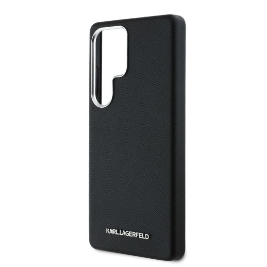 Husa Karl Lagerfeld PU Saffiano Metal Logo and Frame pentru Samsung Galaxy S25 Ultra, Neagra Husa Karl Lagerfeld PU Saffiano Metal Logo and Frame pentru Samsung Galaxy S25 Ultra, Neagra (Bakr, KLHMS25LPSAFWMCK) by www.silkase.ro