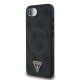 Husa Guess PU 4G Strass Triangle Logo MagSafe pentru iPhone 16e, Neagra (Bakr, GUHMPSE4P4TDPK) by www.silkase.ro