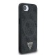 Husa Guess PU 4G Strass Triangle Logo MagSafe pentru iPhone 16e, Neagra (Bakr, GUHMPSE4P4TDPK) by www.silkase.ro