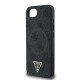 Husa Guess PU 4G Strass Triangle Logo MagSafe pentru iPhone 16e, Neagra (Bakr, GUHMPSE4P4TDPK) by www.silkase.ro