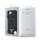 Husa Guess PU 4G Strass Triangle Logo MagSafe pentru iPhone 16e, Neagra (Bakr, GUHMPSE4P4TDPK) by www.silkase.ro