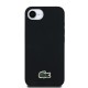 Husa Lacoste Iconic Petit Pique Woven Logo MagSafe pentru iPhone 16e, Neagra (Bakr, LCHMPSE4PVCK) by www.silkase.ro