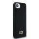 Husa Lacoste Iconic Petit Pique Woven Logo MagSafe pentru iPhone 16e, Neagra (Bakr, LCHMPSE4PVCK) by www.silkase.ro