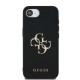 Husa Guess PU Grained 4G Metal Logo pentru iPhone 16e, Neagra (Bakr, GUHCPSE4PGT4MBK) by www.silkase.ro