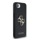 Husa Guess PU Grained 4G Metal Logo pentru iPhone 16e, Neagra (Bakr, GUHCPSE4PGT4MBK) by www.silkase.ro