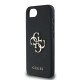 Husa Guess PU Grained 4G Metal Logo pentru iPhone 16e, Neagra (Bakr, GUHCPSE4PGT4MBK) by www.silkase.ro