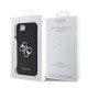 Husa Guess PU Grained 4G Metal Logo pentru iPhone 16e, Neagra (Bakr, GUHCPSE4PGT4MBK) by www.silkase.ro