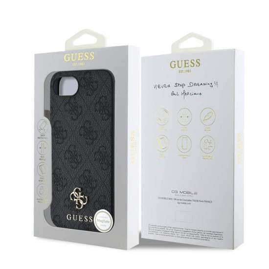 Husa Guess PU 4G Small Metal Logo MagSafe pentru iPhone 16e, Gri Husa Guess PU 4G Small Metal Logo MagSafe pentru iPhone 16e, Gri (Bakr, GUHMPSE4P4SM4MK) by www.silkase.ro