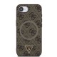 Husa Guess PU 4G Strass Triangle Logo MagSafe pentru iPhone 16e, Maro (Bakr, GUHMPSE4P4TDPW) by www.silkase.ro