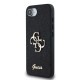 Husa Guess PU Fixed Glitter 4G Metal Logo pentru iPhone 16e, Neagra (Bakr, GUHCPSE4HG4SGK) by www.silkase.ro