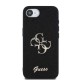 Husa Guess PU Fixed Glitter 4G Metal Logo pentru iPhone 16e, Neagra (Bakr, GUHCPSE4HG4SGK) by www.silkase.ro