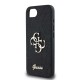 Husa Guess PU Fixed Glitter 4G Metal Logo pentru iPhone 16e, Neagra (Bakr, GUHCPSE4HG4SGK) by www.silkase.ro