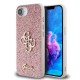 Husa Guess PU Fixed Glitter 4G Metal Logo pentru iPhone 16e, Roz (Bakr, GUHCPSE4HG4SGP) by www.silkase.ro