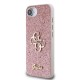 Husa Guess PU Fixed Glitter 4G Metal Logo pentru iPhone 16e, Roz (Bakr, GUHCPSE4HG4SGP) by www.silkase.ro