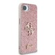 Husa Guess PU Fixed Glitter 4G Metal Logo pentru iPhone 16e, Roz (Bakr, GUHCPSE4HG4SGP) by www.silkase.ro