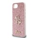 Husa Guess PU Fixed Glitter 4G Metal Logo pentru iPhone 16e, Roz (Bakr, GUHCPSE4HG4SGP) by www.silkase.ro