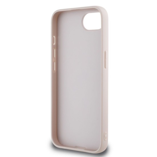 Husa Guess PU Fixed Glitter 4G Metal Logo pentru iPhone 16e, Roz (Bakr, GUHCPSE4HG4SGP) by www.silkase.ro