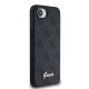 Husa Guess 4G Script Logo MagSafe pentru iPhone 16e, Neagra (Bakr, GUHMPSE4HG4SHK) by www.silkase.ro