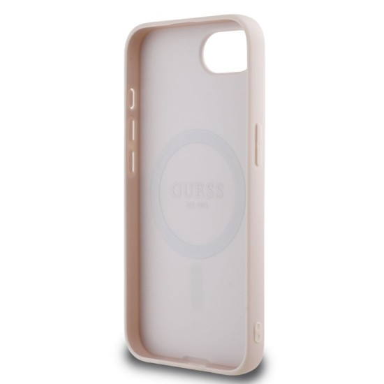 Husa Guess PU Grained Classic Logo MagSafe pentru iPhone 16e, Roz Husa Guess PU Grained Classic Logo MagSafe pentru iPhone 16e, Roz (Bakr, GUHMPSE4PGHSMMP) by www.silkase.ro