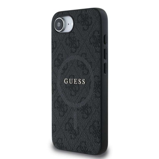 Husa Guess PU Leather 4G Colored Ring MagSafe pentru iPhone 16e, Neagra Husa Guess PU Leather 4G Colored Ring MagSafe pentru iPhone 16e, Neagra (Bakr, GUHMPSE4G4GFRK) by www.silkase.ro