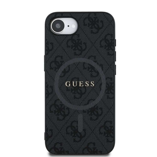 Husa Guess PU Leather 4G Colored Ring MagSafe pentru iPhone 16e, Neagra Husa Guess PU Leather 4G Colored Ring MagSafe pentru iPhone 16e, Neagra (Bakr, GUHMPSE4G4GFRK) by www.silkase.ro