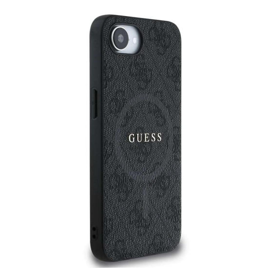 Husa Guess PU Leather 4G Colored Ring MagSafe pentru iPhone 16e, Neagra Husa Guess PU Leather 4G Colored Ring MagSafe pentru iPhone 16e, Neagra (Bakr, GUHMPSE4G4GFRK) by www.silkase.ro