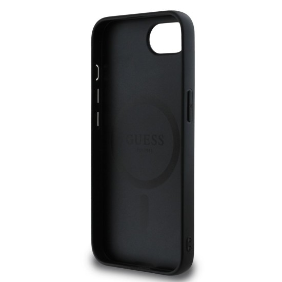 Husa Guess PU Leather 4G Colored Ring MagSafe pentru iPhone 16e, Neagra Husa Guess PU Leather 4G Colored Ring MagSafe pentru iPhone 16e, Neagra (Bakr, GUHMPSE4G4GFRK) by www.silkase.ro