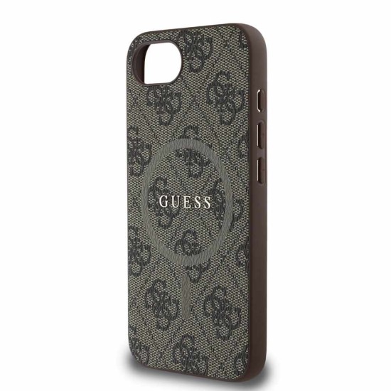 Husa Guess PU Leather 4G Colored Ring MagSafe pentru iPhone 16e, Maro Husa Guess PU Leather 4G Colored Ring MagSafe pentru iPhone 16e, Maro (Bakr, GUHMPSE4G4GFRW) by www.silkase.ro