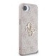 Husa Guess PU 4G Metal Logo pentru iPhone 16e, Roz (Bakr, GUHCPSE44GMGPI) by www.silkase.ro