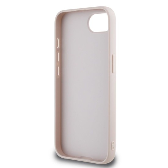 Husa Guess PU 4G Metal Logo pentru iPhone 16e, Roz (Bakr, GUHCPSE44GMGPI) by www.silkase.ro