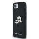 Husa Karl Lagerfeld Fixed Glitter Metal K&CH pentru iPhone 16e, Neagra (Bakr, KLHCPSE4PFGKCPK) by www.silkase.ro