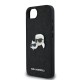 Husa Karl Lagerfeld Fixed Glitter Metal K&CH pentru iPhone 16e, Neagra (Bakr, KLHCPSE4PFGKCPK) by www.silkase.ro