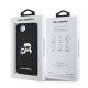 Husa Karl Lagerfeld Fixed Glitter Metal K&CH pentru iPhone 16e, Neagra (Bakr, KLHCPSE4PFGKCPK) by www.silkase.ro