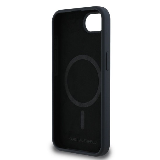 Husa Karl Lagerfeld Liquid Silicone K&CH Heads MagSafe pentru iPhone 16e, Neagra Husa Karl Lagerfeld Liquid Silicone K&CH Heads MagSafe pentru iPhone 16e, Neagra (Bakr, KLHMPSE4SKCHTCK) by www.silkase.ro