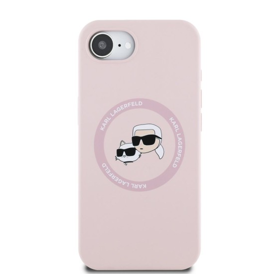 Husa Karl Lagerfeld Liquid Silicone K&CH Heads MagSafe pentru iPhone 16e, Roz Husa Karl Lagerfeld Liquid Silicone K&CH Heads MagSafe pentru iPhone 16e, Roz (Bakr, KLHMPSE4SKCHTCP) by www.silkase.ro
