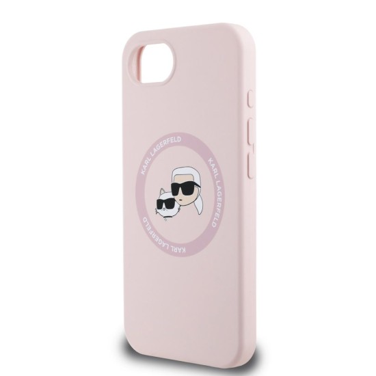 Husa Karl Lagerfeld Liquid Silicone K&CH Heads MagSafe pentru iPhone 16e, Roz Husa Karl Lagerfeld Liquid Silicone K&CH Heads MagSafe pentru iPhone 16e, Roz (Bakr, KLHMPSE4SKCHTCP) by www.silkase.ro