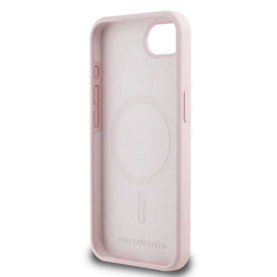 Husa Karl Lagerfeld Liquid Silicone K&CH Heads MagSafe pentru iPhone 16e, Roz Husa Karl Lagerfeld Liquid Silicone K&CH Heads MagSafe pentru iPhone 16e, Roz (Bakr, KLHMPSE4SKCHTCP) by www.silkase.ro
