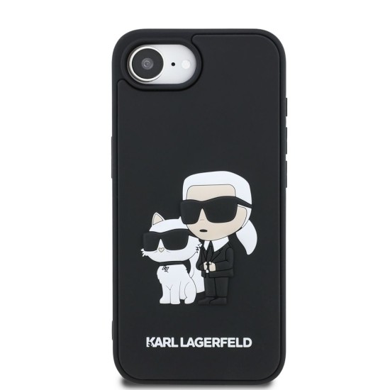 Husa Karl Lagerfeld 3D Rubber Karl and Choupette pentru iPhone 16e, Neagra Husa Karl Lagerfeld 3D Rubber Karl and Choupette pentru iPhone 16e, Neagra (Bakr, KLHCPSE43DRKCNK) by www.silkase.ro