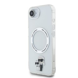 Husa Karl Lagerfeld IML Karl and Choupette MagSafe pentru iPhone 16e, Transparenta Husa Karl Lagerfeld IML Karl and Choupette MagSafe pentru iPhone 16e, Transparenta