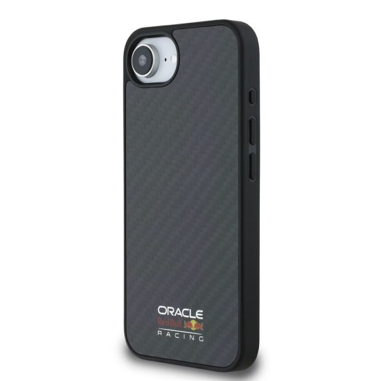 Husa Red Bull Carbon Shiny Logo MagSafe pentru iPhone 16e, Neagra (Bakr, RBHMPSE424CFILSK) by www.silkase.ro