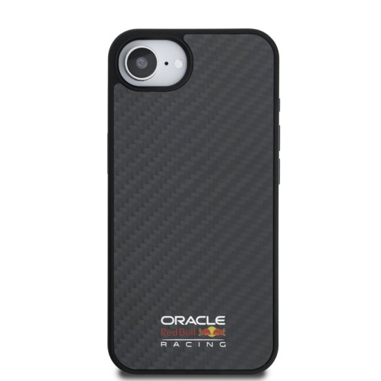 Husa Red Bull Carbon Shiny Logo MagSafe pentru iPhone 16e, Neagra (Bakr, RBHMPSE424CFILSK) by www.silkase.ro