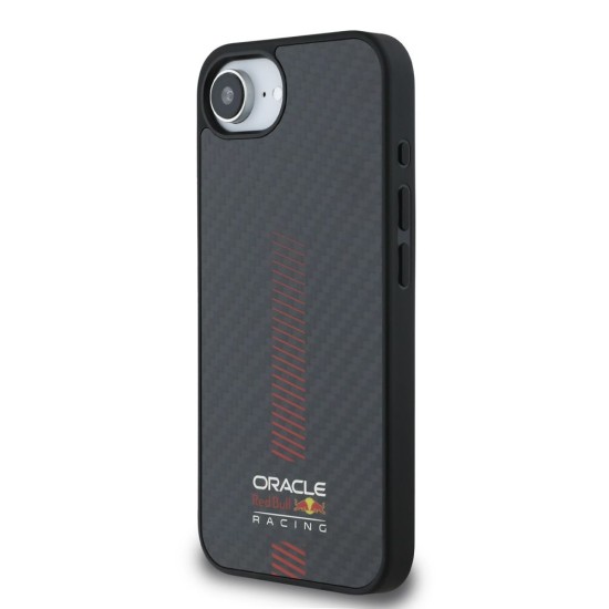 Husa Red Bull Carbon Powerbar MagSafe pentru iPhone 16e, Neagra (Bakr, RBHMPSE424CFGSMK) by www.silkase.ro