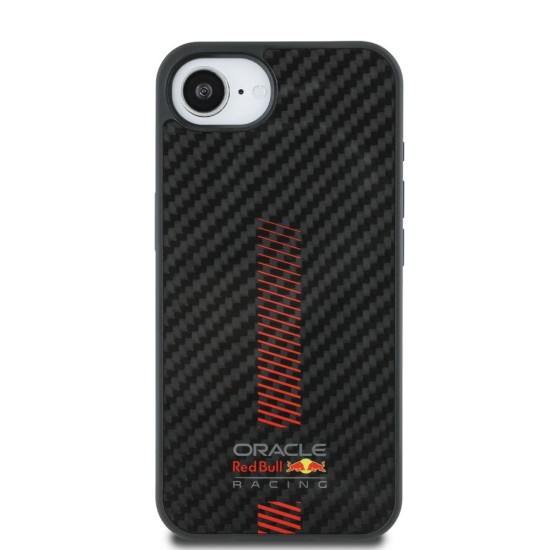 Husa Red Bull Carbon Powerbar MagSafe pentru iPhone 16e, Neagra (Bakr, RBHMPSE424CFGSMK) by www.silkase.ro