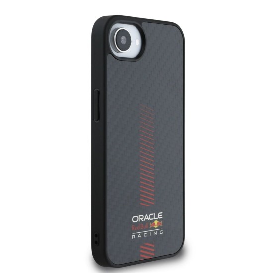 Husa Red Bull Carbon Powerbar MagSafe pentru iPhone 16e, Neagra (Bakr, RBHMPSE424CFGSMK) by www.silkase.ro