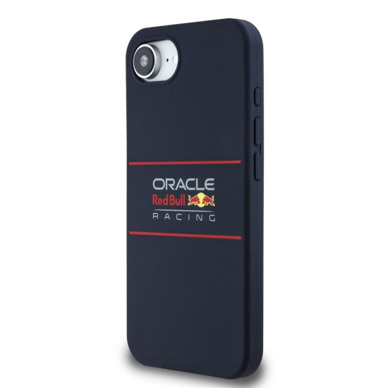 Husa Red Bull Silicone Horizontal Logo MagSafe pentru iPhone 16e, Bleumarin (Bakr, RBHMPSE424SIHSRV) by www.silkase.ro